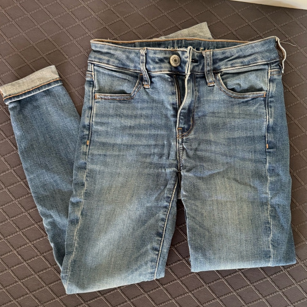 American Eagle Outfitters Classic Blue Skinny Jeans, Women’s 0S